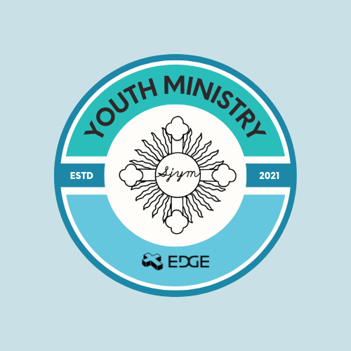 Circular logo for Edge Youth ministry
